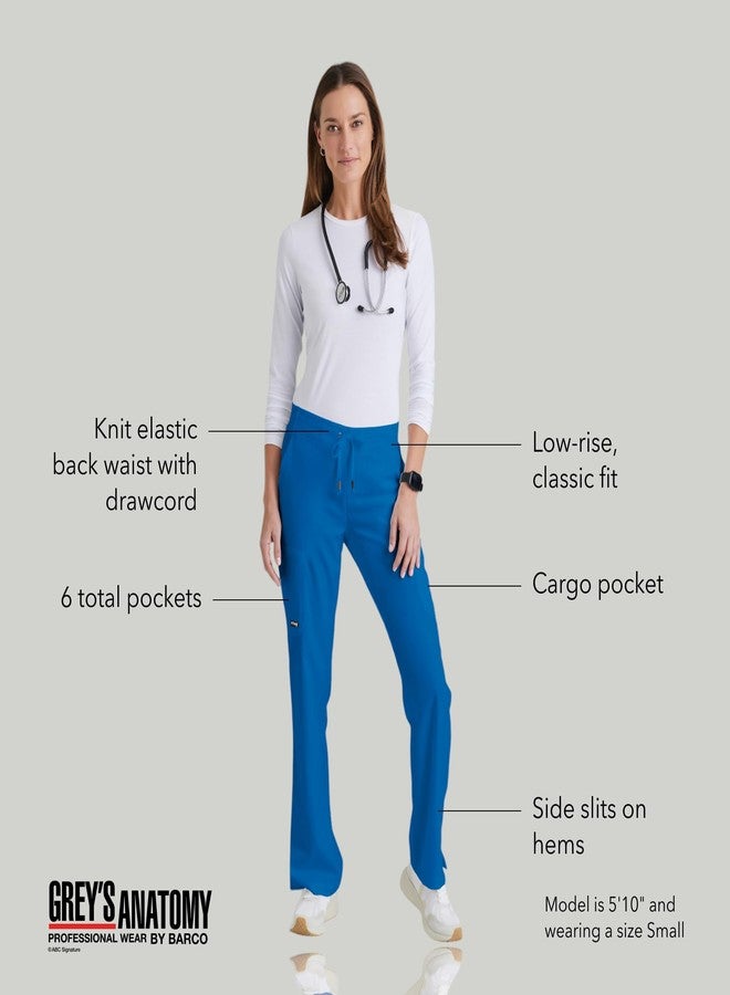 BARCO Grey s Anatomy Classic Mia Scrub Pant for Women New Royal, 6-Pocket Low-Rise Straight Leg Bottoms with Natural Stretch, Soil Release Fabric, and Super-Soft Finish Small, Regular Fit - Image 4